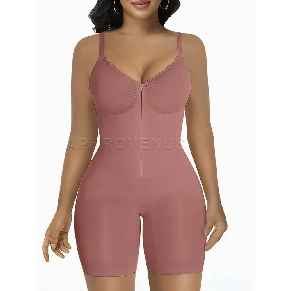 Fajas Colombianas Women Tummy Control Bodysuit Shapewear High Waisted Butt Lift Tights with Adjustable Straps & Breathable Mesh