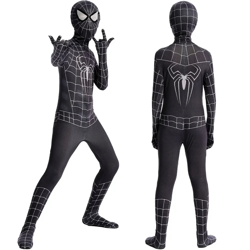 Spiderman Costume Spider Man Black Panther Iron Man Spider Gwen Cosplay Zentai Jumpsuit Bodysuit Halloween Costume Adult Child