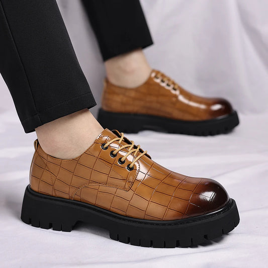 High Quality Oxford Leather Shoes Luxury Brand Leather Dress Shoe Breathable Solid Formal Casual Shoes Handmade Designer Shoes
