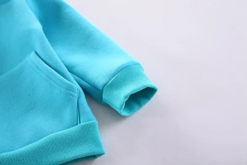 New Autumn Winter Fashion Baby Girls Clothes Children Boys Thicken Hoodies Pants 2Pcs/Set Toddler Sports Costume Kids Tracksuits