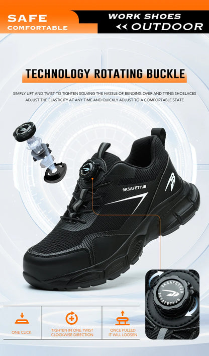 New 2025 Insulation Shoes Construction Work Boots Anti-smash Anti-puncture Safety Shoes Men Steel Toe Boots Indestructible Shoes