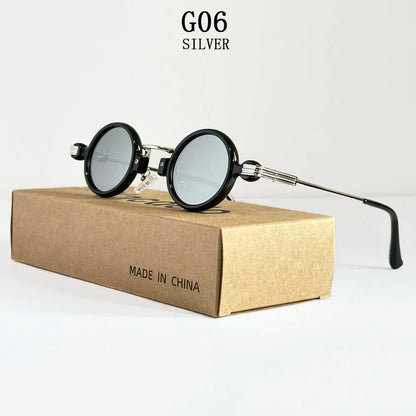 Small Round Punk Sunglass Men Vintage Vacation Steampunk Sunglasses Women Trendy Retro Fashion Glasses Gafas De Sol Hombre Vasos