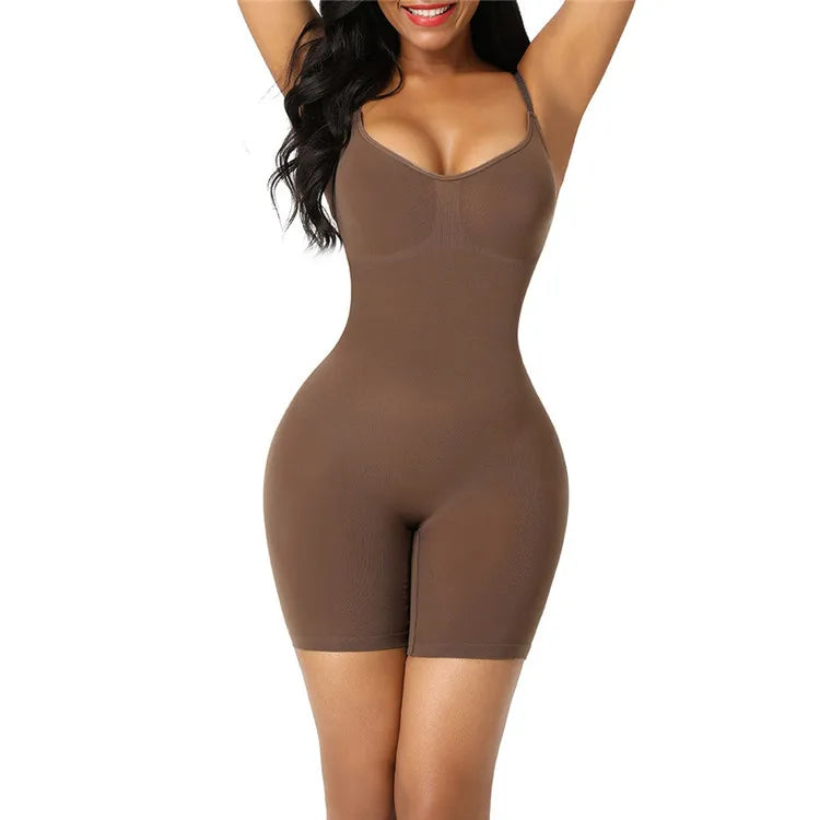 Women Seamless Shapewear Bodysuit Push Up Tummy Control Waist Trainer Butt Lifter Slimming Full Body Shaper For Daily Wear