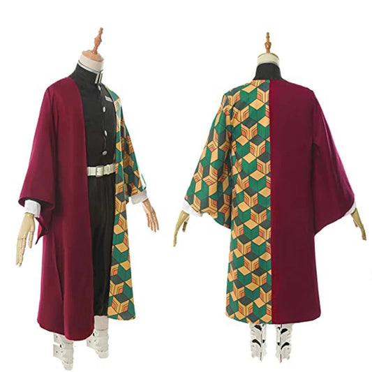 Tomioka Giyuu Japanese Anime Cosplay Costume Suit with Wig for Boys Adult Carnival Halloween Party Gift Tomioka Giyuu Uniforms