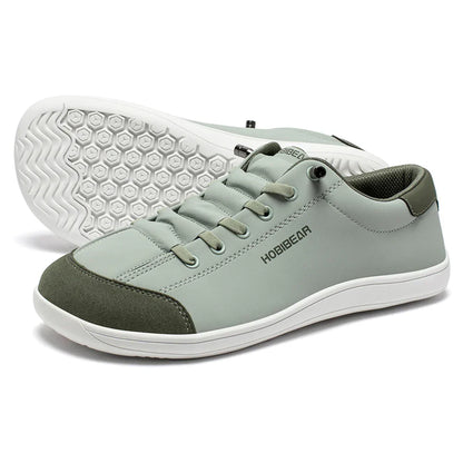 Barefoot Shoes Unisex Wide Toe Artificial Leather Sneakers Zero Drop Slip On Outdoor Lightweight Comfortable Shoes