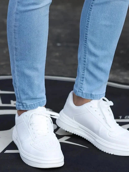 Men Jeans Skyblue Black Zipper Stretch Jeans Casual Slim Fit Trousers Male Plus Size Pencil Pants Denim Skinny Jeans for Men