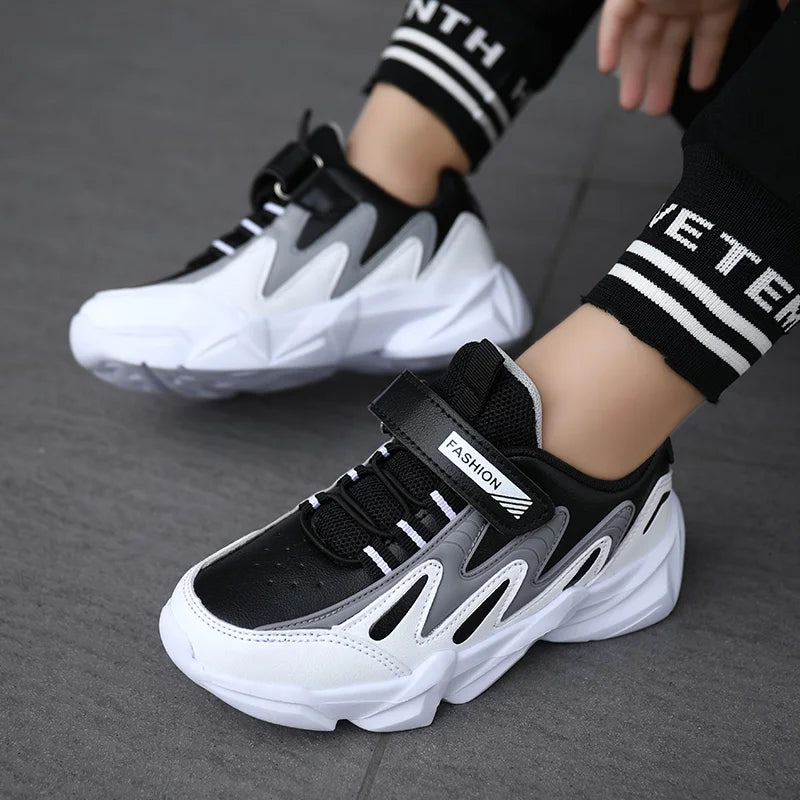 Children Sneakers Casual Shoes for Boys Leather Comfortable High Quality Running Sports Kids Girls Flat Shoes Fashion