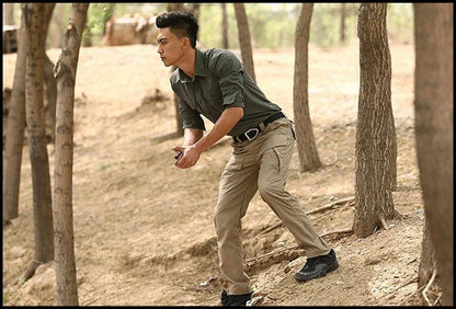 2026 City Tactical Cargo Pants Men Hiking   Hunting Pants Cotton Multi-pocket Stretch Flexible Man Casual Trousers