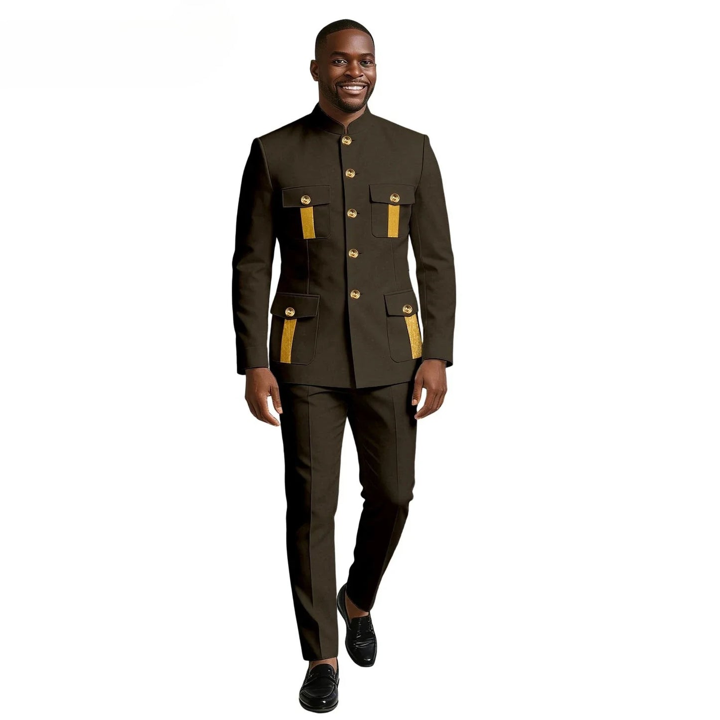 New Men's Suit 2-piece Business Formal Blazer Double-breasted Design Groom Tuxedo for Wedding XS-6XL Outfit
