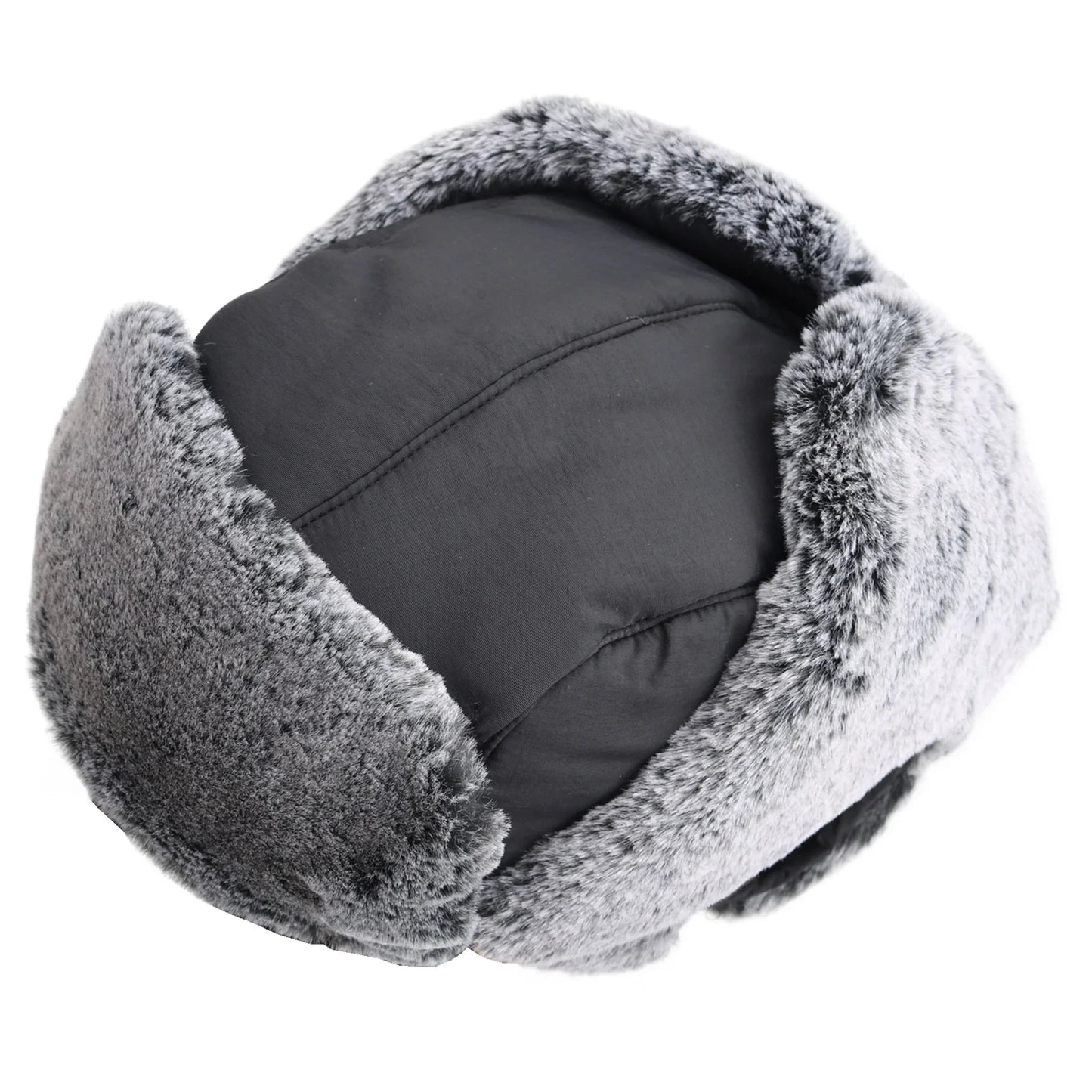 Men's Trapper Hat With Faux Fur Linning Eskimo Windproof Waterproof Winter Warm Hats Ushanka Hunting Skiing Hat