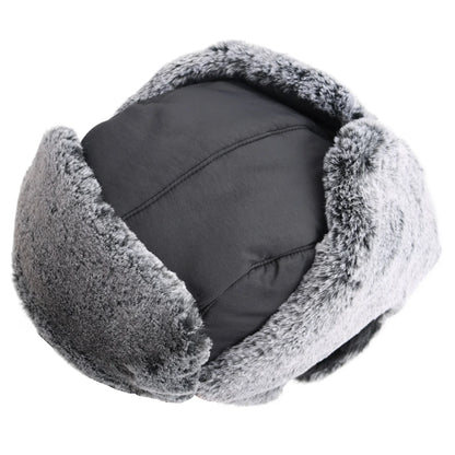Men's Trapper Hat With Faux Fur Linning Eskimo Windproof Waterproof Winter Warm Hats Ushanka Hunting Skiing Hat