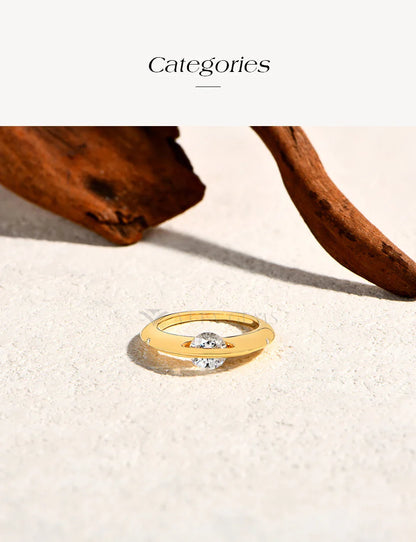 ATTAGEMS Bague Moissanite rotative à 360° pour femmes, taille ronde 1,0 CT D VVS1, bande en argent s925, bague anti-anxiété, bijoux fins de fiançailles