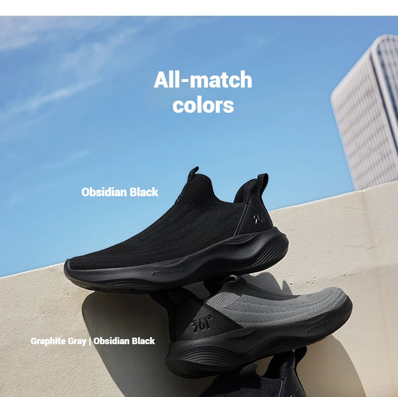 Lightweight Slip-On Men Running Shoes Breathable Mesh Upper Cushion Comfort Soft Soled Male Sneakers 672542215F