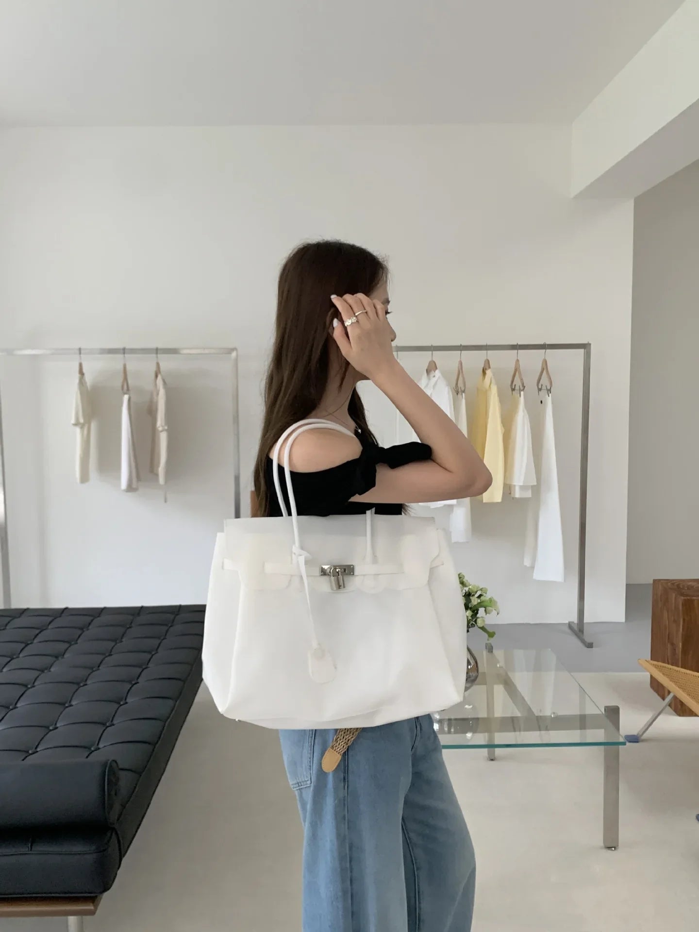 Famous Designer Elegant Handbags For Ladies Leather Tote Bags Shoulder Strap Classic Style Popular