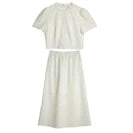 Women's Blazer Floral Spliced Jacquard Cuff Blazers Spring 2026 Old Money Style Oversize Long Wool Coats GO57DN002081