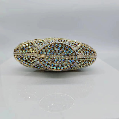 Flower Basket Diamond Dinner Bag Metal Hollow Hand-Held Rhinestone Women's Bag Banquet Clutch Purse Crystal Vintage Handbags
