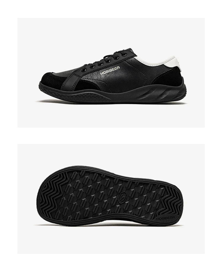 Women Men Barefoot Shoes Wide Toe Box Lightweight Sneakers Casual Color-Blocking Artificial Leather Walking Shoes