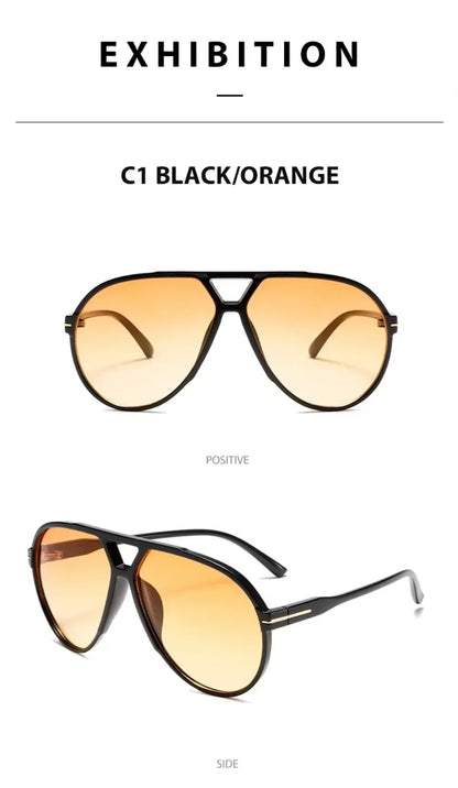 Fashion Designer Inspired Sunglasses Men Women Vintage Oversized Pilot Sun Glasses Retro Gafas Lentes De Sol Hombre Mujer