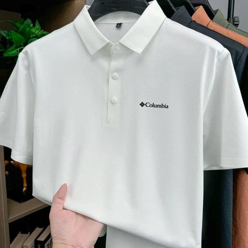 Bestselling fashion brand summer new designer simple letter embroidered breathable polo shirt mens exquisite and comfortable top