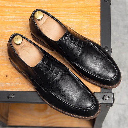 Spring Autumn New Men's Genuine Leather Casual Shoes Outdoor Work Shoes Office Dress Shoes Men's Wedding Shoes Free Delivery