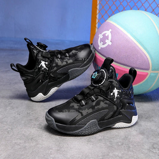 New Children's Basketball Shoes Mesh Breathable Sports Shoes For Teenagers Non-Slip Wear-Resistant Basketball Sneakers Kids