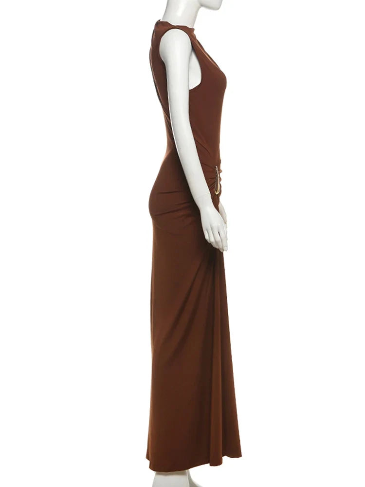 Solid Slim Fit Girdle Lift The Hips Maxi Dress Women Sexy Popular Body-shaping Vestidos Girl Festival Party Bodycon