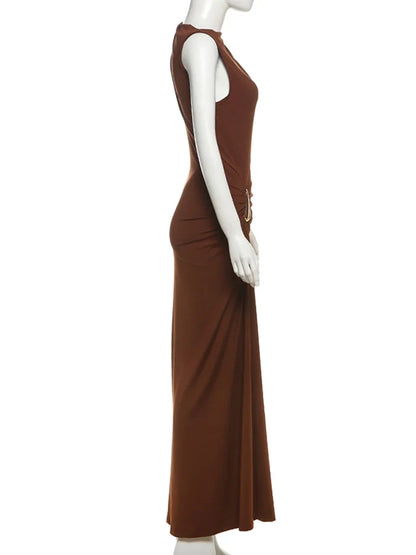 Solid Slim Fit Girdle Lift The Hips Maxi Dress Women Sexy Popular Body-shaping Vestidos Girl Festival Party Bodycon