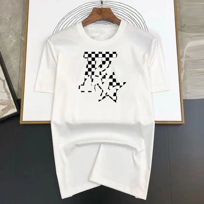 Men's and Women's New Star K Top Basic Cotton T-shirt Summer round neck fashionable casual short sleeves