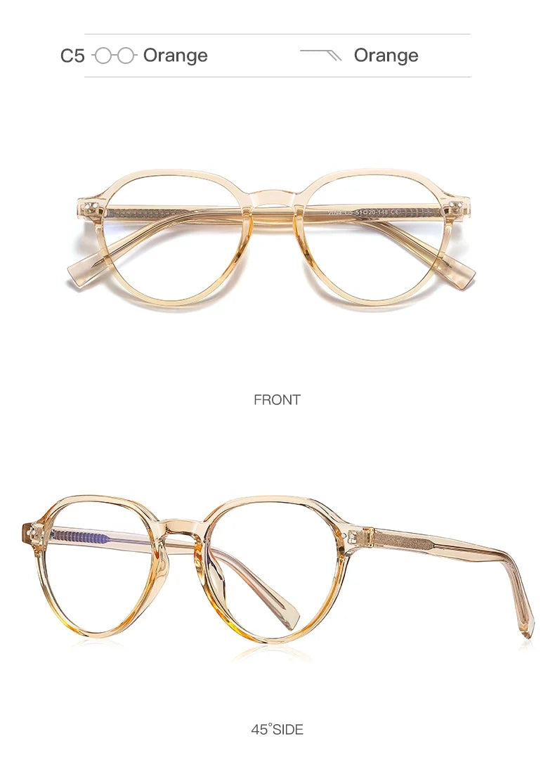 Retro TR Anti Blue Light Blocking Reading Glasses Women Computer Optics Eyeglasses Prescription Glasses Men PFD2094