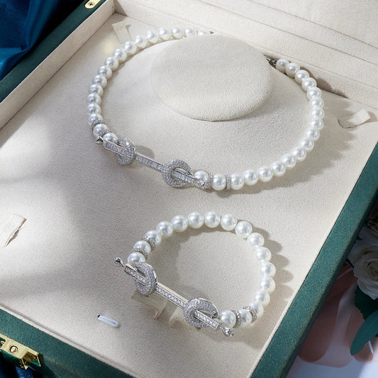 015810 Beaded Choker for Women Color Natural Stone Necklace Set Daily Wear Ceremony Engament Cocktail Party Jewelry Accessories