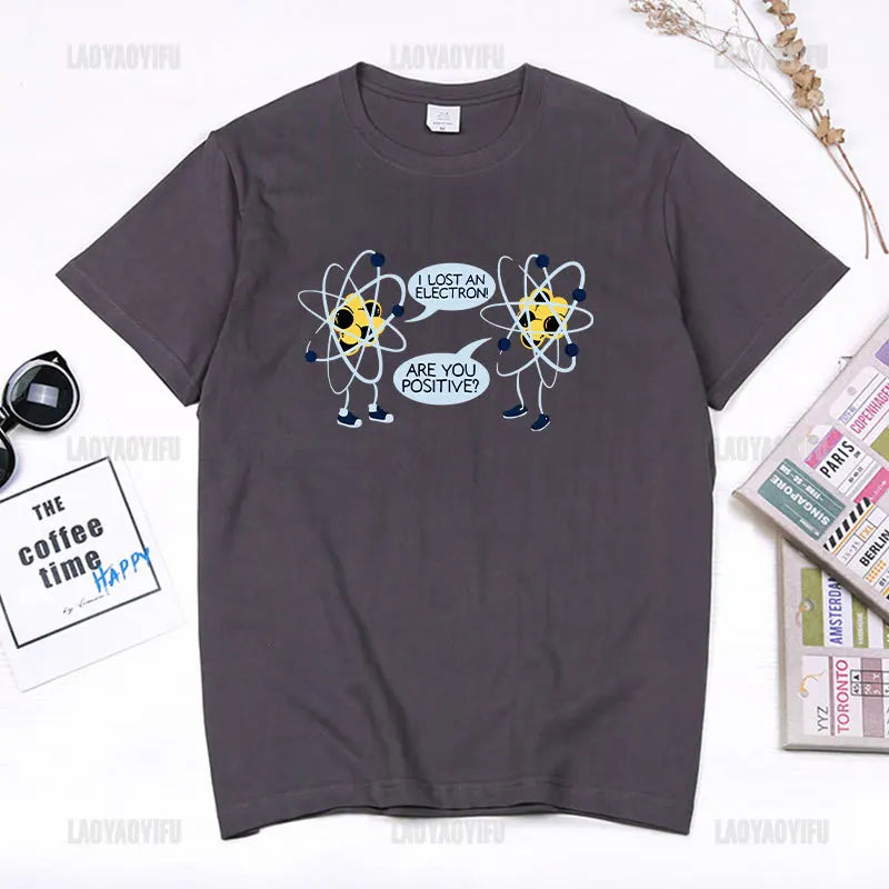 I Lost An Electron Tom Holland Same Style Graphics T Shirt Men Women High Quality Cotton T-shirts Fashion Streetwear Ropa Hombre