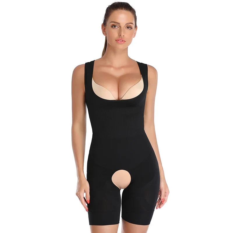 Shapewear Women Full Body Shaper Slimming Bodysuit Open Crotch Corset Waist Trainer Shaping Underwear Butt Lifter Lingerie Fajas