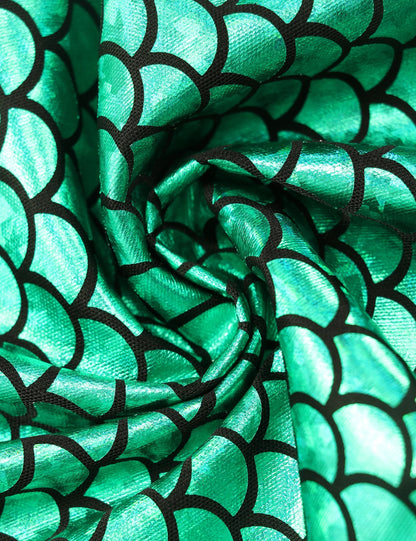 Mermaid Costume for Girl Long Sleeve Girls Dress Carnival Evening Party Dresses Kids Halloween Birthday Prom Dress Up Clothes