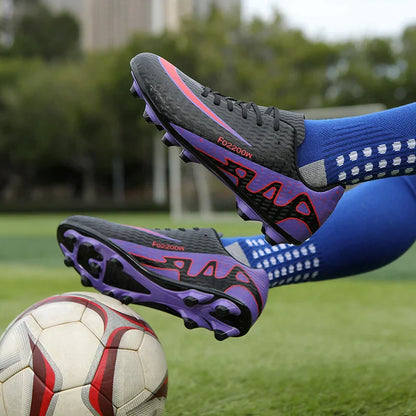 2026 New Men Soccer Shoes Breathable Football Boots FG/TF Turf Boots Non-Slip Wear Resistant Adult Outdoor Training Match Sports
