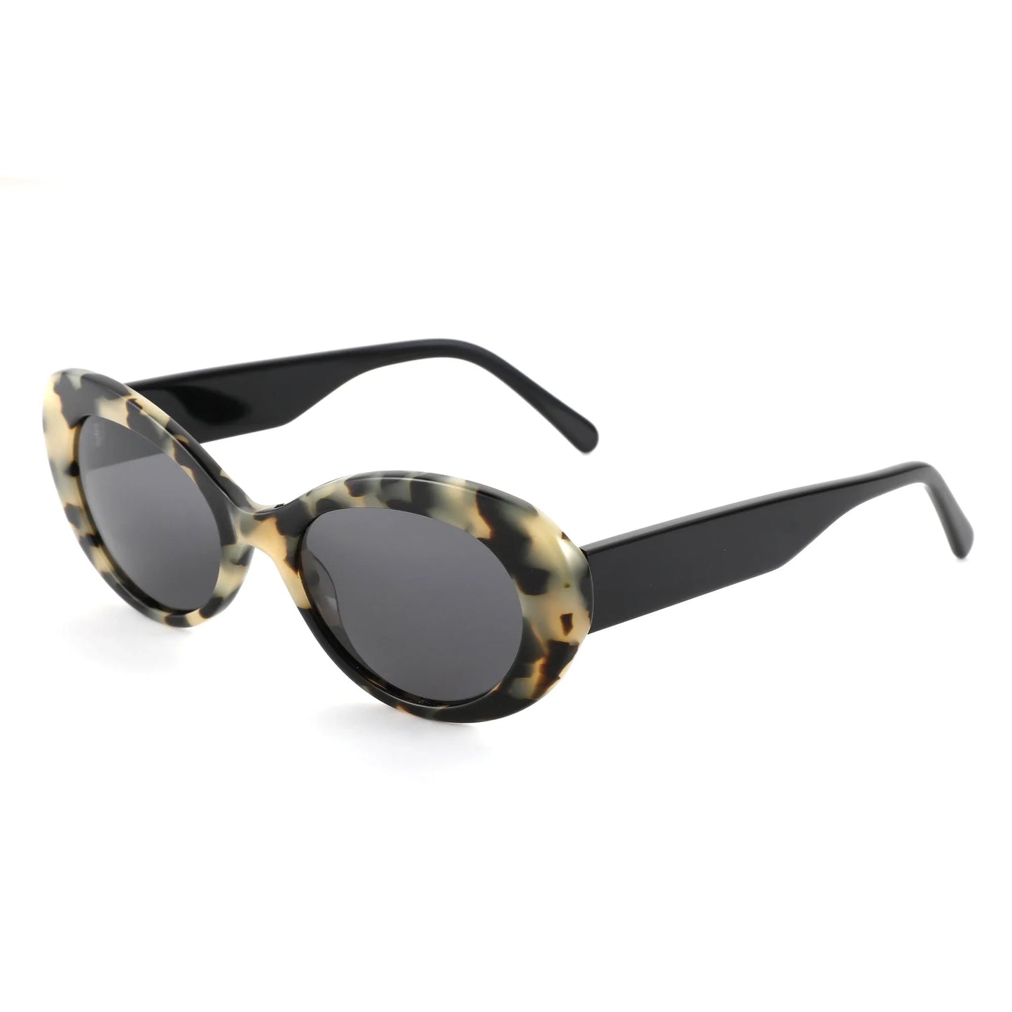 Handmade Acetate Oval Polarized Sunglasses Women Thick Frame UV400 Protection Sun Glasses for Ladies Shopping Gift