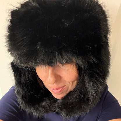 Faux Fur Bomber Hat Or Women And Men Windproof Warm Earmuffs Windproof Earflap Cap Thickened Russian Caps Ear Protection Hats