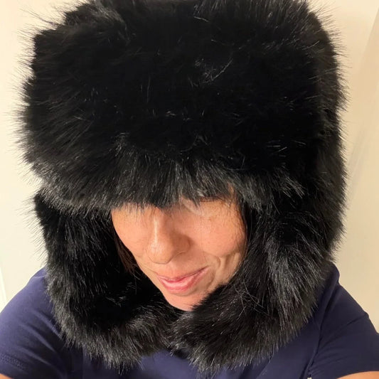 Faux Fur Bomber Hat Or Women And Men Windproof Warm Earmuffs Windproof Earflap Cap Thickened Russian Caps Ear Protection Hats