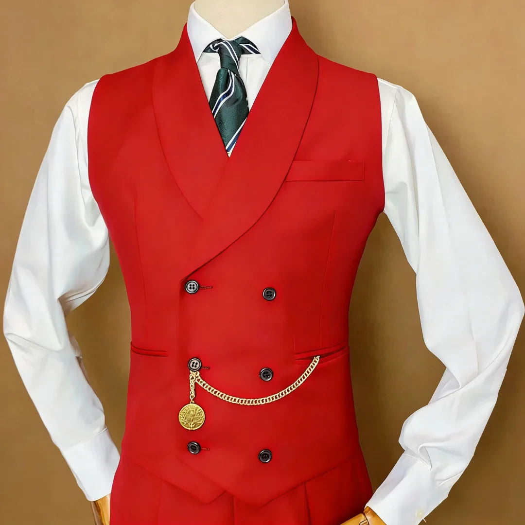 Men Vest Black With Lapel Solid Double Breasted Waistcoat For Wedding Business Party Work Office Casual Daily Men Suit Vest