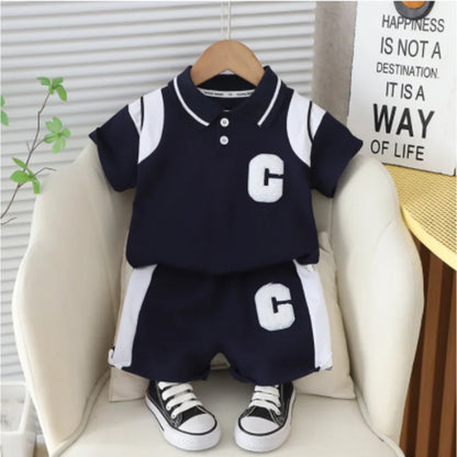 New Summer Baby Girl Clothes Suit Children Boys Fashion T-Shirt Shorts 2Pcs/Sets Toddler Casual Cotton Costume Kids Tracksuits