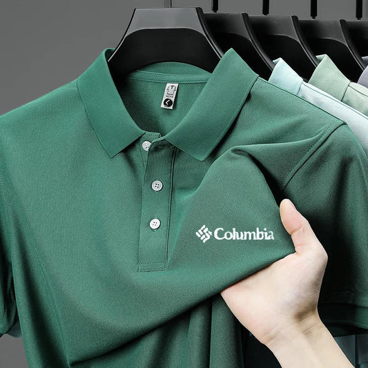 High End Brand New Men's Lapel Polo Shirt Summer Exquisite Letter Print Short Sleeve T-Shirt Business Leisure Fashion Men's Wear