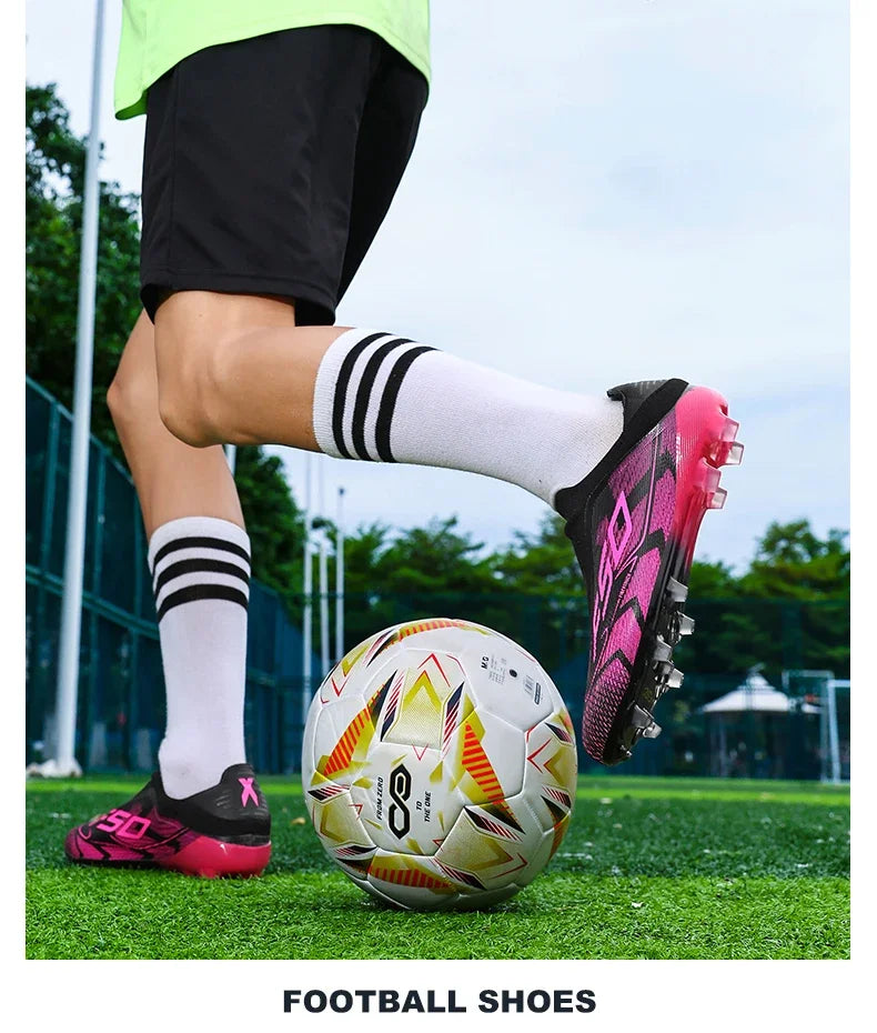 New Men Football Boots High-quality Soccer Shoes Sneakers Match Indoor Non-Slip Grass Cleats Mid-top Light Hot-selling Outdoor