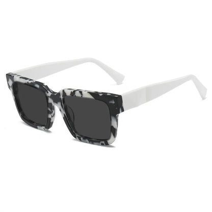 High Quality Thick Framed Acetate Fiber Myopia Sunglasses for Men and Women Luxury Square Design Driving and Fishing Sun Glasses