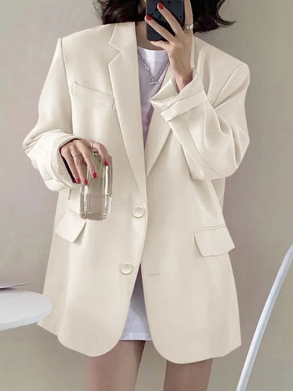 New Woman Spring Summer Solid Color Suit Jacket Women Korean Fashion Casual Comfortable Suit Woman Clothing Outerwears