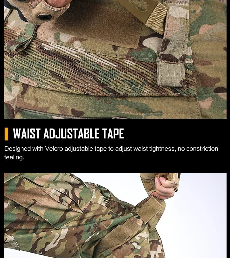 G3 Cargo Pants Men Hiking Pants with Pads camouflage Tactical Pant Streetwear Multicam Hunting Pants Gen3 Mens Clothing New