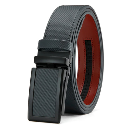 Men Belt Genuine Leather High Quality Buckle Jeans Cowskin Casual Belts Business Cowboy Male Automatic Buckle Belt 115cm 125cm
