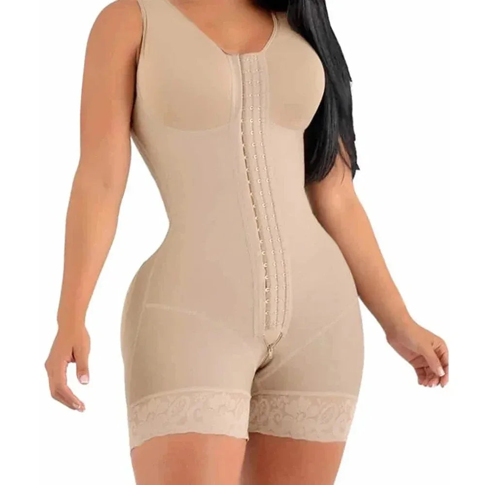 High Compression Fajas Colombianas Body Shapewear Women Corrective Girdle Tummy Control Post Liposuction BBL Slimming Waist Belt