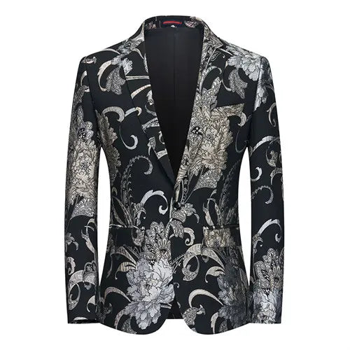 2026 New Men's Pink Embroidered Suit Jacket, Wedding Party Dress Coat, Fashionable Slim Male Blazers, Asian Size M-5XL 6XL