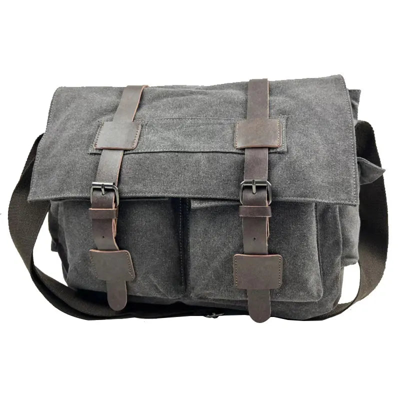 Men Business Messenger Bags For Men Shoulder Bag Canvas Crossbody Pack Retro Casual Office Travel Bag Vintage Retro Bags