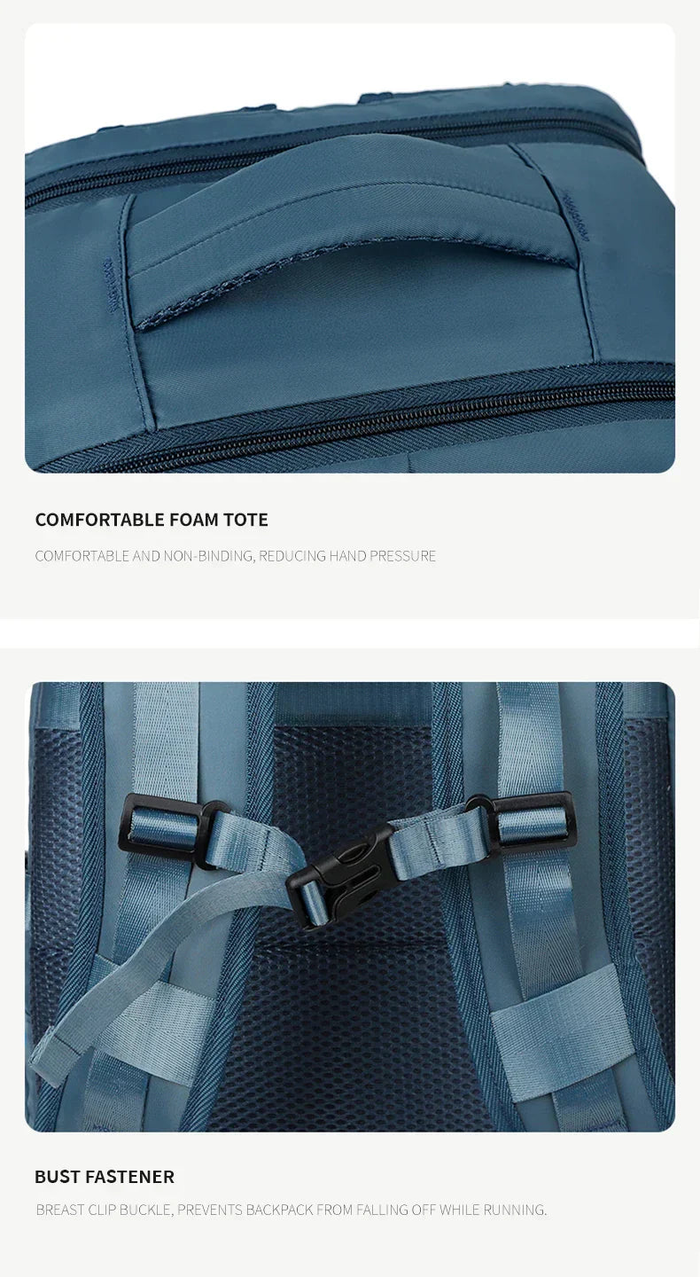 Large Travel Backpack for Women Men Cabin Bag Multifunctional Airplane Waterproof Backpack with USB Charging Anti-Theft Backpack