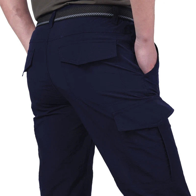 Casual Pants Men Summer Tactical Military Training Pants Military Style Mens Cargo Pants Waterproof Quick Dry Solid Trousers